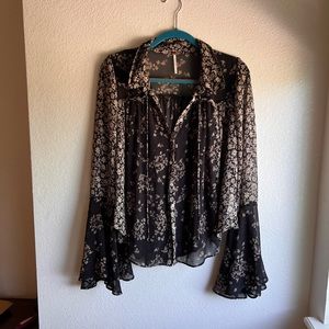 Serena Printed Blouse x Free People